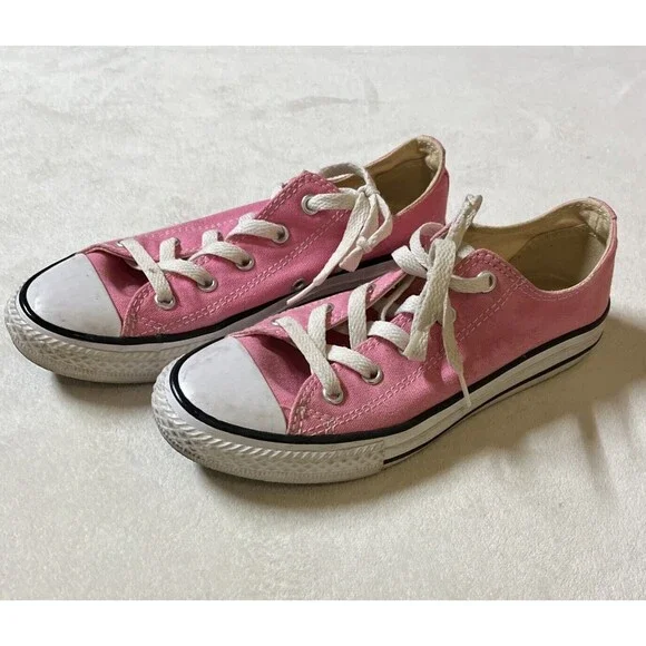 Converse Chuck Taylor All Star Pink Canvas Shoes Sneakers Youth Size US Size 3 - Picture 3 of 8